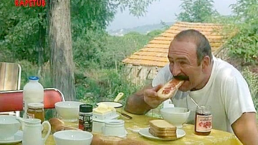 Hardcore pleasure session with daughters and dads, which centers on them