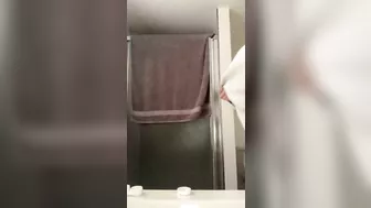 Sister teasing brother with her exquisite booty that looks so tight