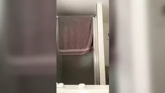 Sister teasing brother with her exquisite booty that looks so tight