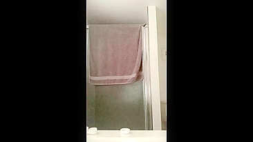 Sister teasing brother with her exquisite booty that looks so tight