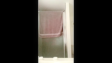 Sister teasing brother with her exquisite booty that looks so tight