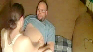 Daughter is going to treat daddy to a hardcore fuck with a great ending