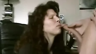 Mom is going to put her lips on a guy's dick because she is real freaky