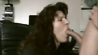 Mom is going to put her lips on a guy's dick because she is real freaky