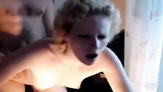 Pasty blonde daughter is going to get banged by her dominant daddy