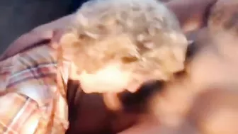 Pasty blonde daughter is going to get banged by her dominant daddy