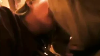 Mom and daughter sharing dick in a taboo incest flick with fellatio