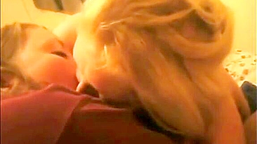 Mom and daughter sharing dick in a taboo incest flick with fellatio