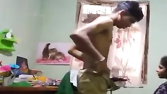 Hard and taboo anal fucking session with brother and sister who go wild