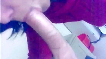 Brunette bitch is working hard on a juicy dick in an anal incest scene