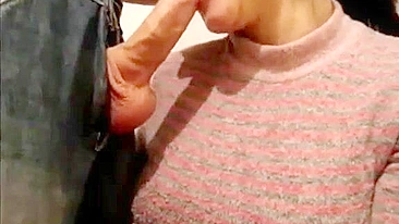 Brunette bitch is working hard on a juicy dick in an anal incest scene