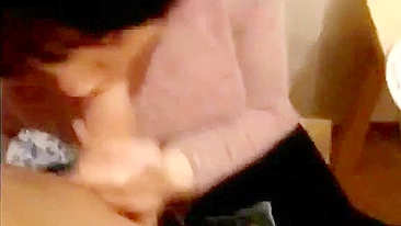 Brunette bitch is working hard on a juicy dick in an anal incest scene