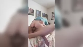 Vaginal creampie for a horny mom in a taboo fuck scene with THRUSTING