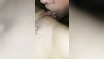 Taboo pussy lick showing horny mom getting tongued and then fucked silly