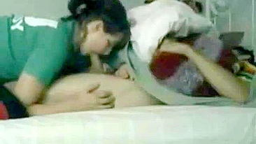 Older sister is going to suck this dude off in a hot incest porn movie