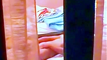 Hot sister is observed by her perverse brother, he loves incest porn