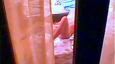 Hot sister is observed by her perverse brother, he loves incest porn