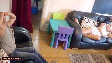 Mommy wears no underwear and that is why this stepson fucks her hard