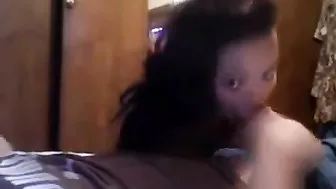 My sister pulled my cock out of my pants and started sucking, of course I nailed her!