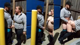 Our mom films and dirty encourages me while I fuck my brother in the garage