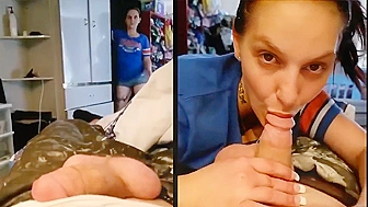 My nerdy sister is excited when we have to be intimate while parents away