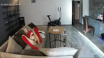 I put a hidden camera to record my daughter masturbating while she home alone