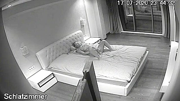 I put a hidden camera to record my wife's older sister masturbating in our bedroom!