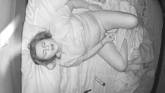 Hacked IPCAM – Slutty Blonde Mom Masturbates With a Dildo, Before Bed