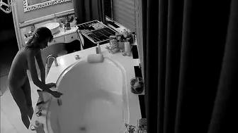 Big tits college chic uses shower for masturbate and MULTIPLE ORGASMS