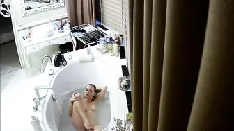 Big tits college chic uses shower for masturbate and MULTIPLE ORGASMS