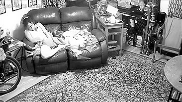 Dad Catches  on Hidden Cam as Horny Daughter Rubbing Her Pussy to Orgasm While Watching Porn