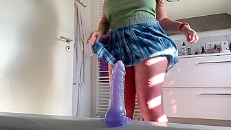 Daughter found moms DILDO and use it as intended for self-satisfaction