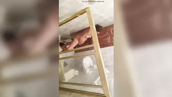 Peeping Tom Cam - Mom's Solo Fuck Session with Jet on Her Throbbing Hairy Hole