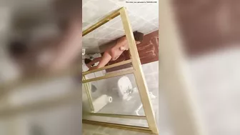 Peeping Tom Cam - Mom's Solo Fuck Session with Jet on Her Throbbing Hairy Hole