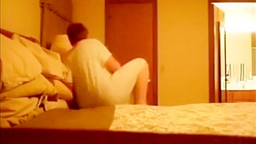 Older Mom Caught Masturbating in The Bed With loved Dildo