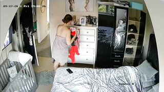 wife walks around the house half naked caught on IP camera