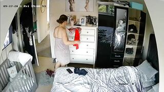 wife walks around the house half naked caught on IP camera