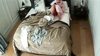 Hugetitted Nerdy Wife Caught Masturbating