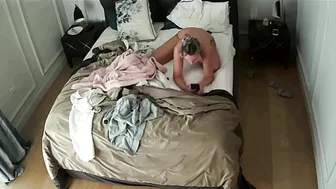 Hugetitted Nerdy Wife Caught Masturbating