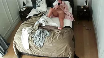 Hugetitted Nerdy Wife Caught Masturbating