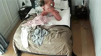 Hugetitted Nerdy Wife Caught Masturbating