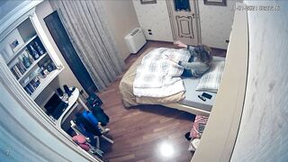 Dad installed a hidden camera and spies on his masturbating daughter