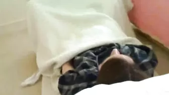 Big fat ass MILF almost got caught masturbating in couch Big fat ass MILF almost got caught masturbating in couch