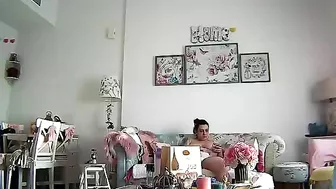 Horny Mom Alone at Home Caught on Cam Rubbing Her Pussy to Intense Orgasm