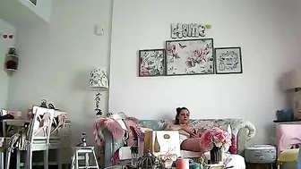 Horny Mom Alone at Home Caught on Cam Rubbing Her Pussy to Intense Orgasm