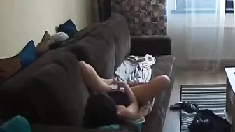 Hidden cam - Hot milf finish sex alone.