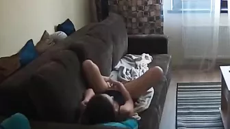 Hidden cam - Hot milf finish sex alone.