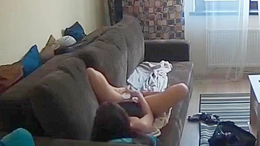 Hidden cam - Hot milf finish sex alone.