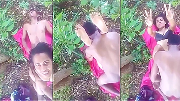 Leaked Desi MMs! Horny teens have sex in the jungle and they get caught!