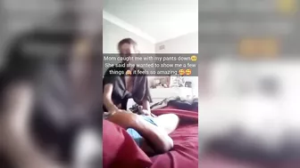 Mom caught me with my pants down